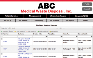 The Genesis 2 electronic manifest system for regulated medical waste disposal provides all the reports needed to better serve your customers including tracking reports.